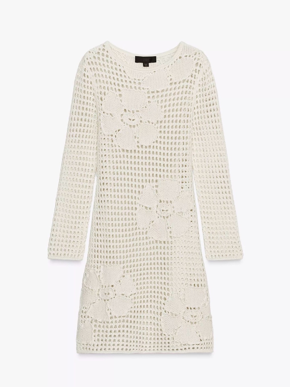 Zara Floral Crochet Knit Dress